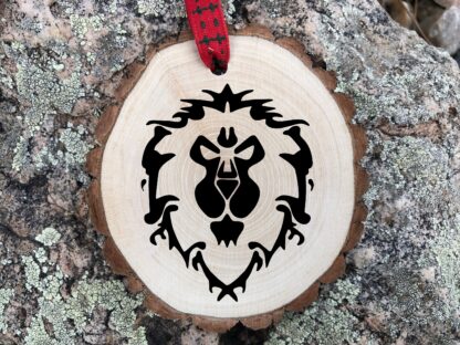 Alliance Wooden Christmas Ornament, Playstation, World of Warcraft, Xbox, Gaming, Gamer Life Gift, Personalize Ornament