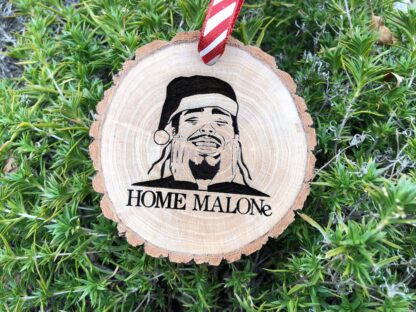 Home Malone Wooden Christmas Ornament, Post Malone, Rap, Hiphop Music, Rapper Parody, Girlfriend Gift, Drake, Eminem, Free Personalization