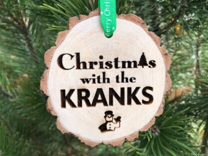 Christmas with the Kranks Wooden Christmas Ornament, Tim, Jamie, Frosty Snowman, Skipping Christmas, Santa Clause, Free Personalization